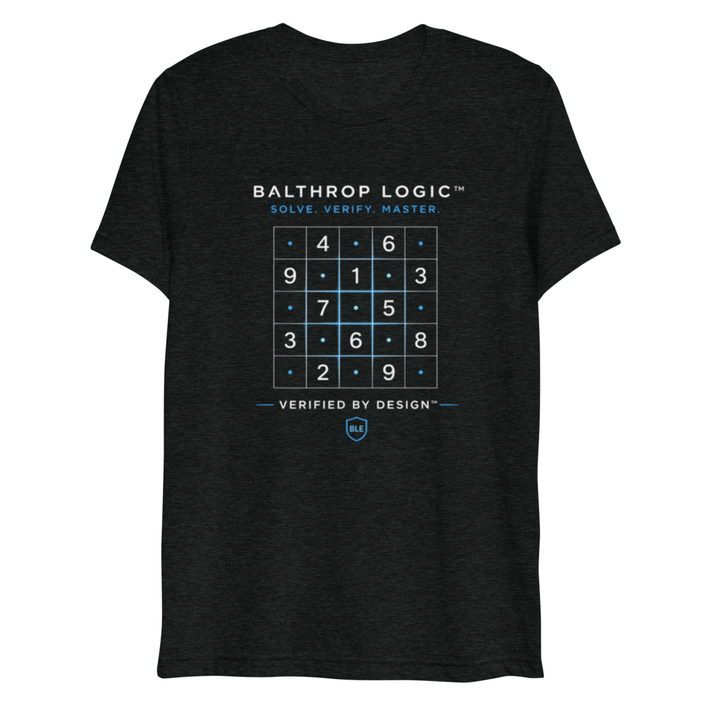 Balthrop Logic™ “Verified by Design” Tri-Blend T-Shirt